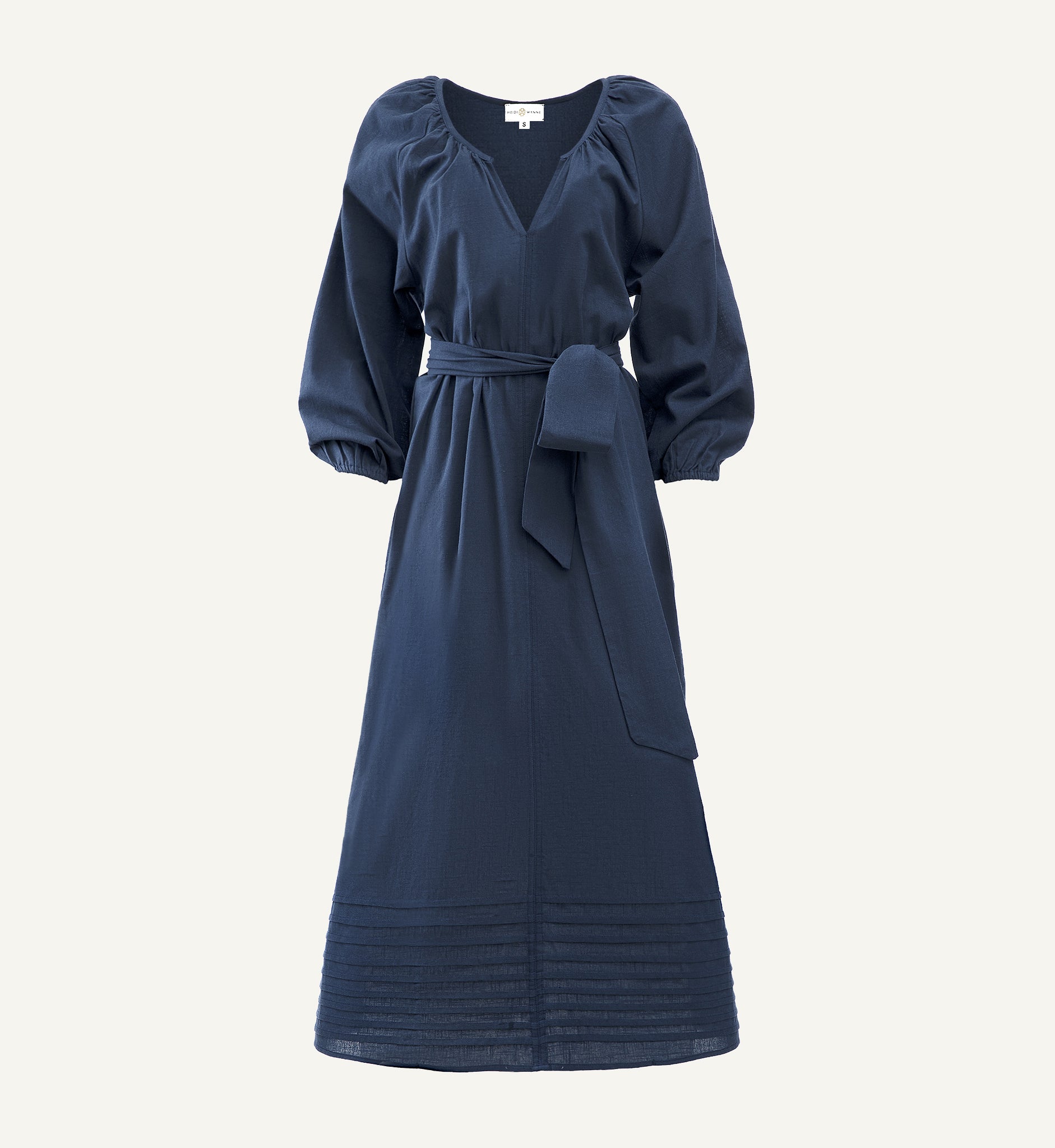 Navy Brigitte Dress Large / Navy Blue