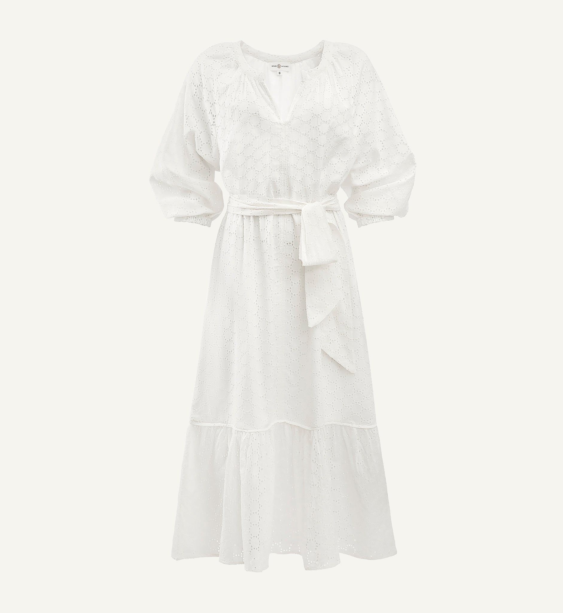 White Eyelet Ava Dress x-small / White